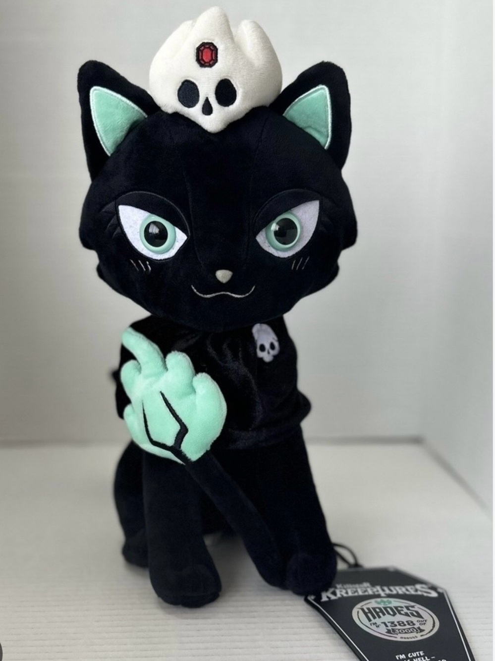 Killstar Hades🩵 black cat plush